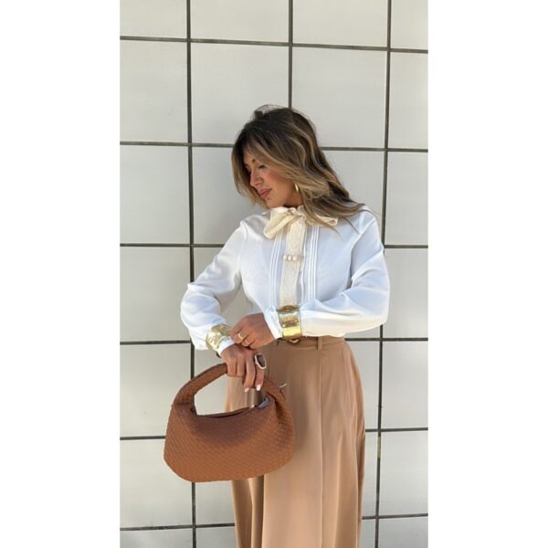 Brazalete maxi dorado irregular cierre en pinza