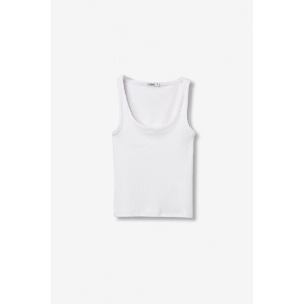 Camiseta tiffosi tirantes blanca canalé mod. giulia_1