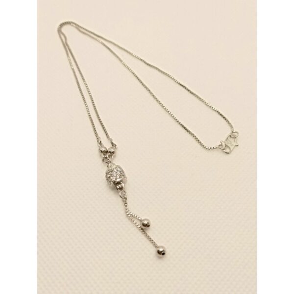 COLGANTE ACERO CON DETALLE DE CIRCONITAS