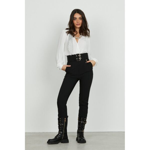 Pantalón relish, cintura alta, con cinturón, más bolsillos franceses mod.lorem