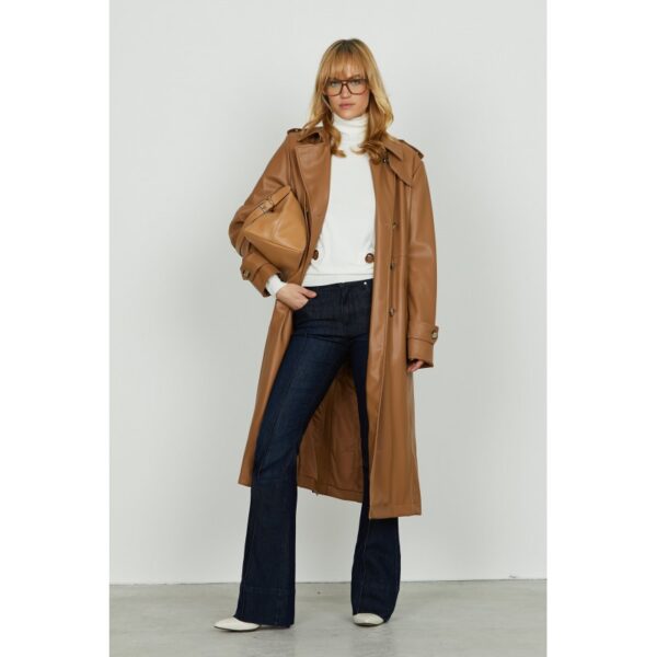 Pantalón relish de largo medio con costuras ajustadas, azul denim más lurex mod.SCHIFFERNERV_200