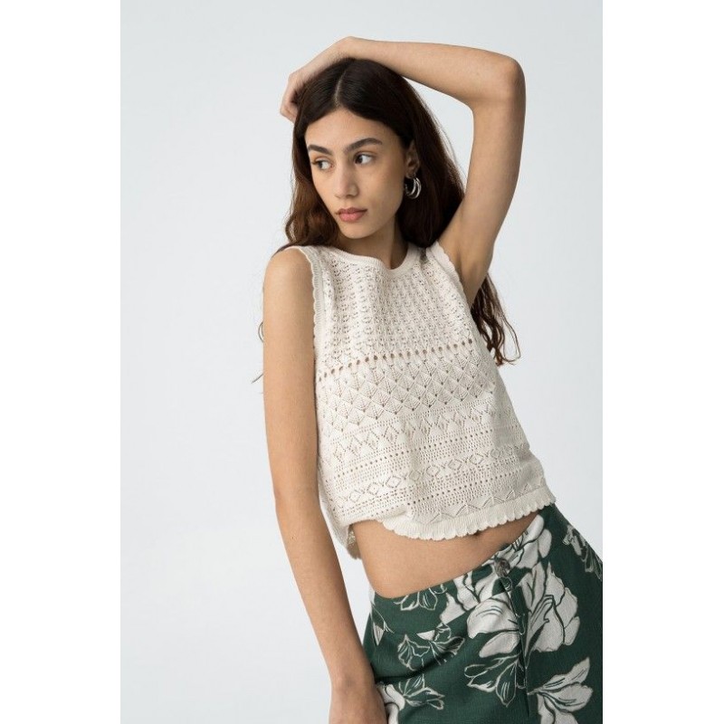 top-tiffosi-punto-blanco-sin-manga-mod-aline-