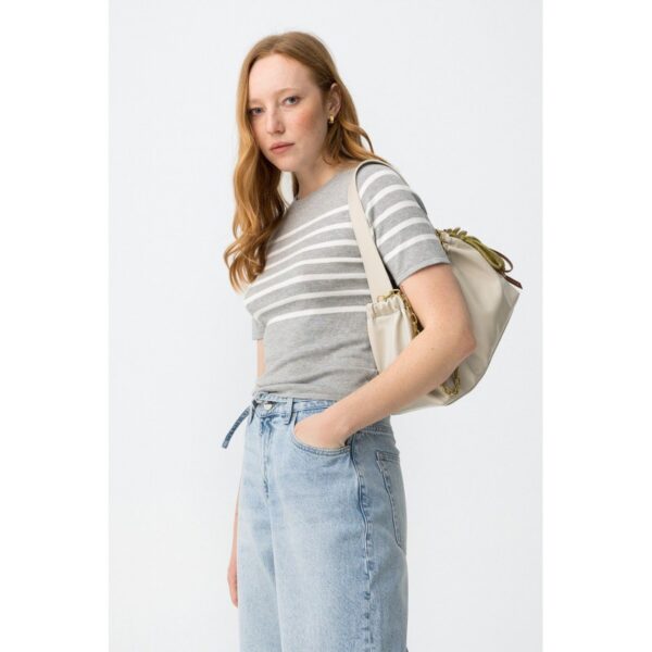 Jersey tiffosi manga corta gris con rayas negro mod. claudie_2c