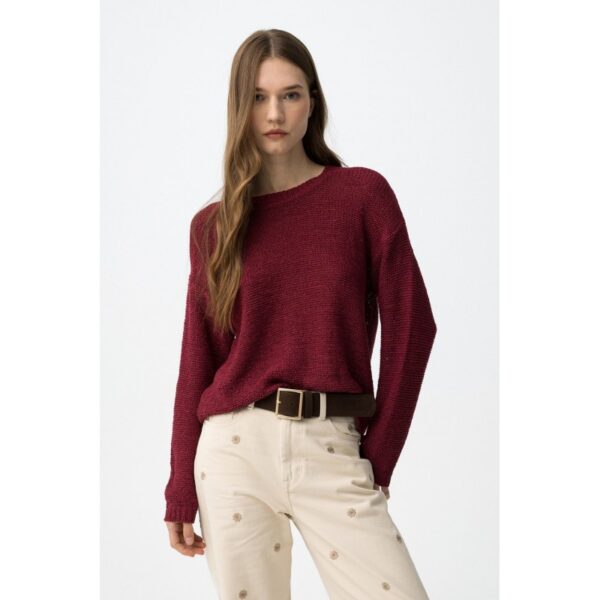 Jersey tiffosi rojo corte recto punto grueso mod. rayssa_2