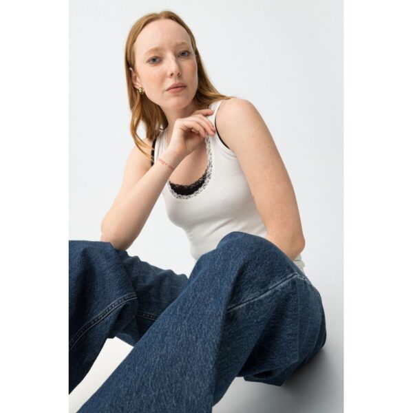 Pack camisetas tiffosi tirantes negro y blanco escote con encaje mod.vigo_14_p